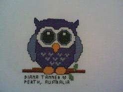 Cross stitch square for Angel's quilt