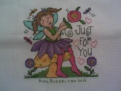 Cross stitch square for Bronte H's quilt