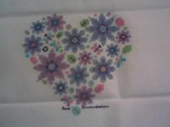 Cross stitch square for Sienna's quilt
