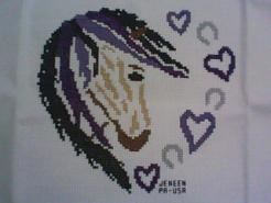 Cross stitch square for Sienna's quilt