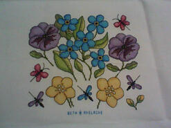 Cross stitch square for Tahani's quilt
