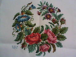 Cross stitch square for Nevaeh's quilt