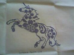 Cross stitch square for Bronte H's quilt