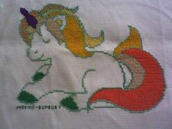 Cross stitch square for Amarlie's quilt