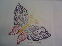Cross stitch square for Chelsea P's quilt