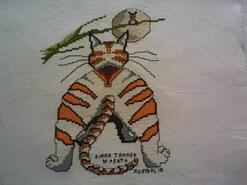 Cross stitch square for Jasper S's quilt
