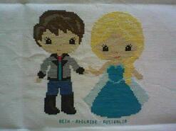Cross stitch square for Rhi's quilt
