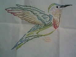 Cross stitch square for Rani's quilt