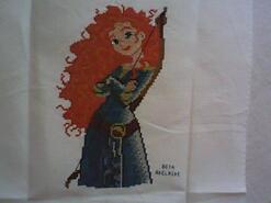 Cross stitch square for Harriet's quilt