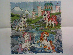 Cross stitch square for Sienna-Violet's quilt