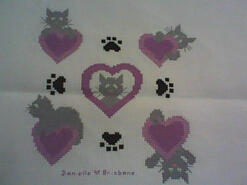 Cross stitch square for Gianna's quilt