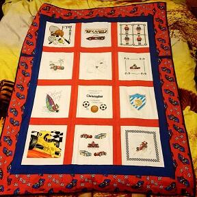 Photo of Christopher Cs quilt