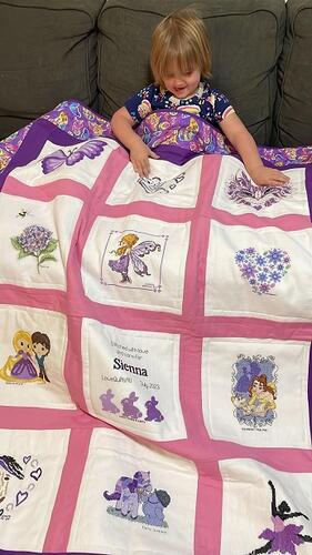 Photo of Siennas quilt