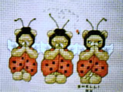 Cross stitch square for Kaylee B's quilt