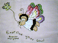 Cross stitch square for Kaylee B's quilt